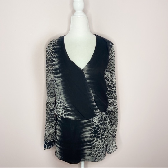 Walter Baker W118 Snakeskin Print Surplice Dress - Picture 3 of 9